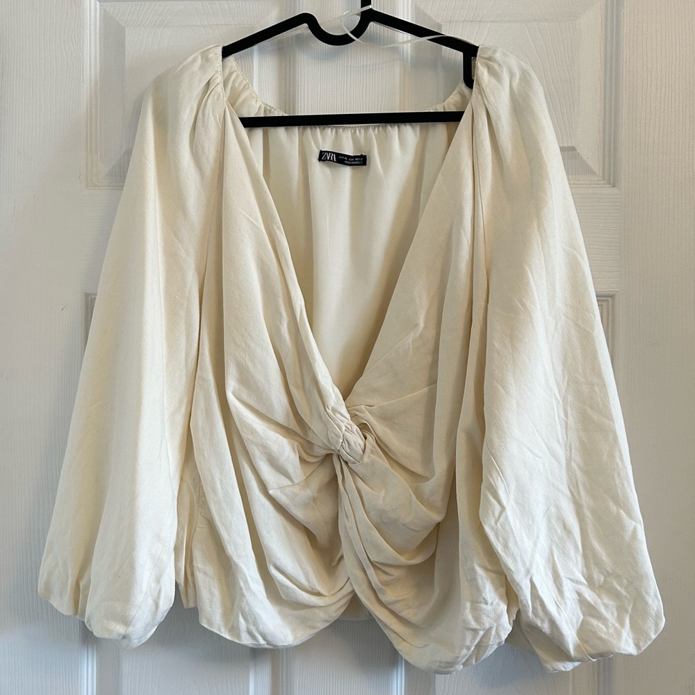 Zara Cropped Knot Top